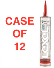  12 Pack Sashco Lexel 10.5oz Kitchen Bath Clear Paintable Adhesive Caulk- 13010