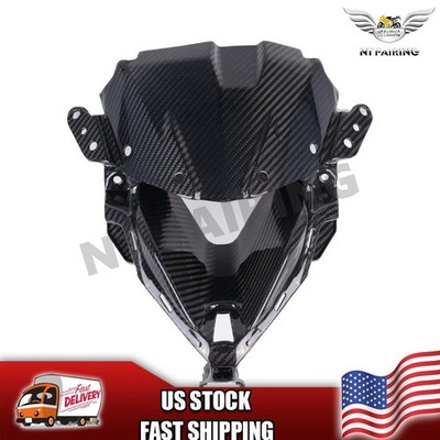 MSC 100% Real Carbon Fiber Center Front Fairing For 2019 21 22 2023 Ninja ZX6R
