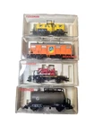 FLEISCHMANN (4) GERMAN (DB/DR) 4-WHEEL MIXED FREIGHT WAGONS BOXED HO SCALE