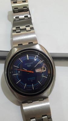 Seiko 5 rally Automatic Blue Dial 6119-8450 Original 1975 