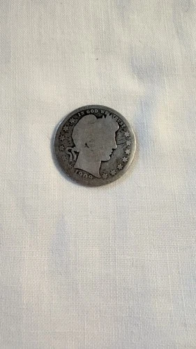 1909 Barber Quarter.