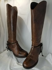 born distressed leather boots