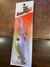 Pre-Pradco Bandit 300 Crankbait Red Package - Chart. Grey Scale Pearl COLOR 3A07