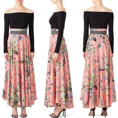 NWOT 0 XS DVF Diane von Furstenberg Avalon Hyacinth High Waisted