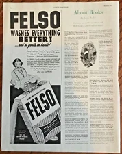 Felso Laundry detergent ad 1951 orig vintage retro art 1950s illustration print