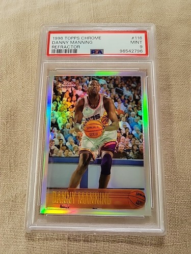 DANNY MANNING TOPPS CHROME REFRACTOR 1996 PSA 9 Mint #116