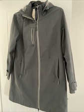 Seasalt Coverack Waterproof Coat Blue/grey Shade - 16uk -
