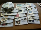 Benham Silk GB First Day Cover Sets, 1988, 1989, 1990, 1991, Individual, Small