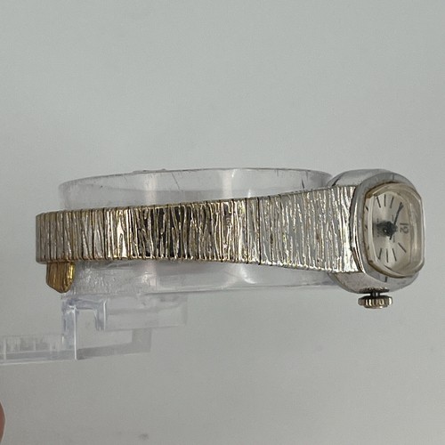 Helbros Women's Watch Fancy Cocktail Dainty Slim Silver Tone NEW BATTERY RUNS! - Picture 5 of 12
