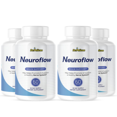 Neuroflow- Brain Support- 4 Bottles- 240 Capsules