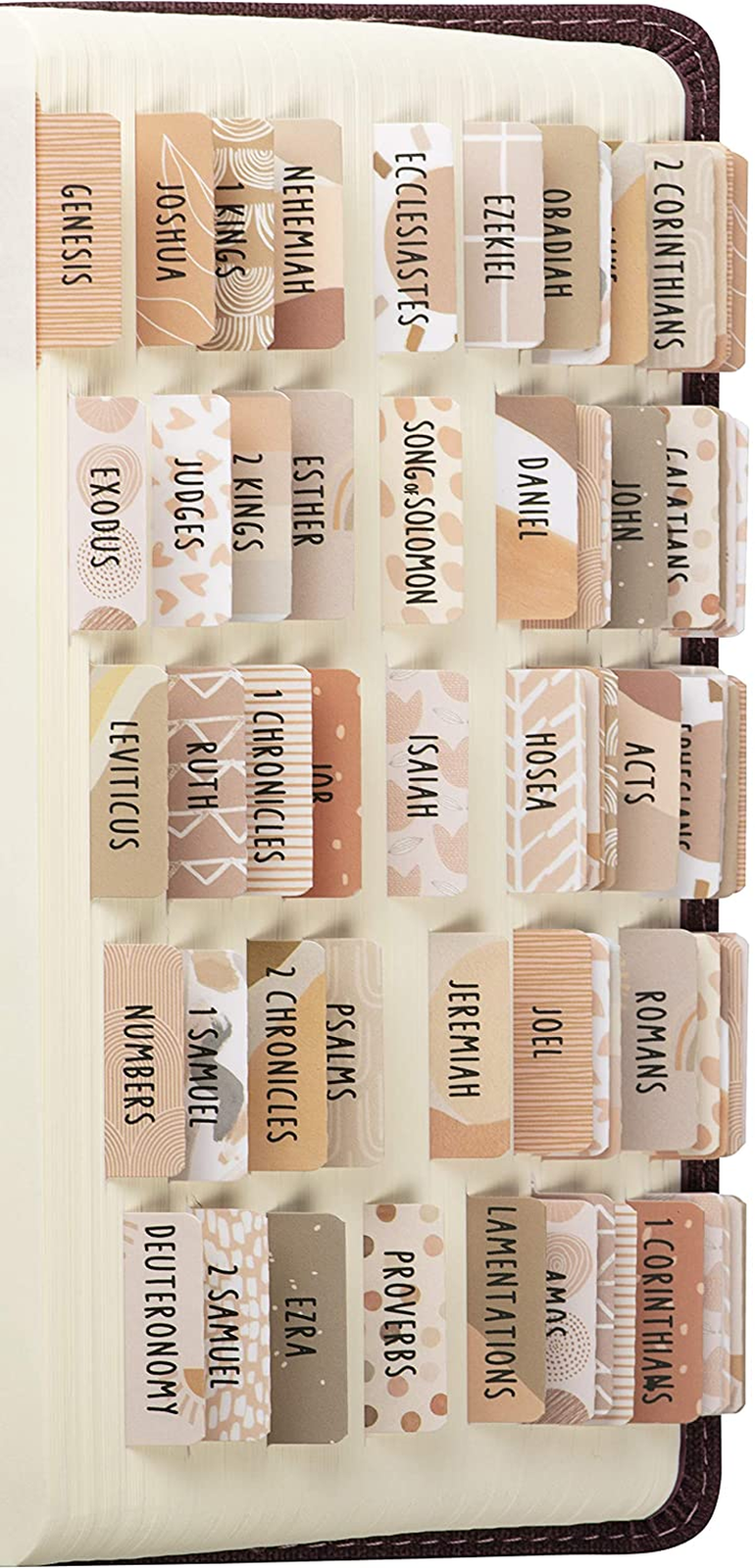 Large Print Bible Tabs Laminated for Easy Reading Bible Journaling Supplies-image