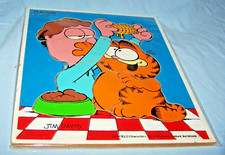 1978 Wooden Playskool Puzzle-Jim Davis-Garfield-Let's Trade-250-7