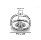 14k White Gold Replacement 1 Pair Screw Back for Stud Earrings Value $75.00