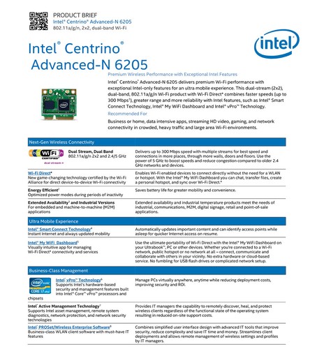 Intel 6205 62205ANHMWEB Industrial Temperature 802.11ABG/N mini pci express - Bild 2 von 3