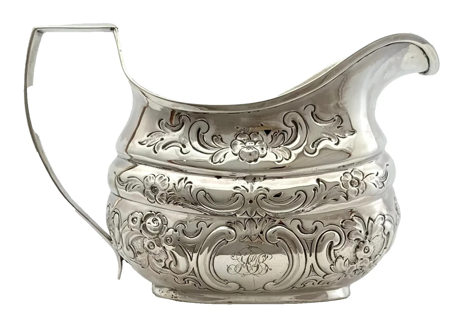 Patrón de 1810 georgiano objetos antiguos de plata esterlina-EE. UU.