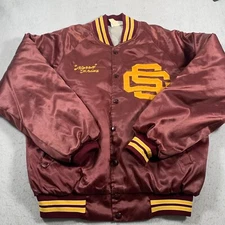 Vintage Hartwell Jacket Adult Large Brown Bomber Made in USA