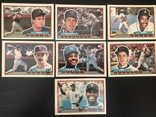 1989 Topps Baseball MLB Oversized - (7) Cards