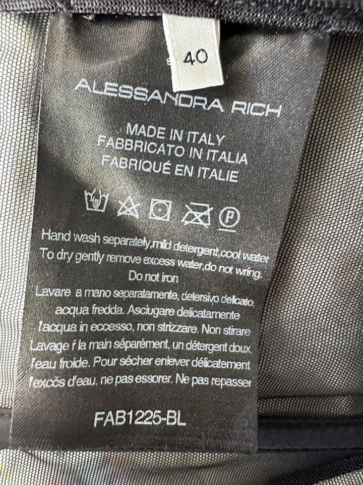 Alessandra Rich Floral Velvet Luxe Bottoms Size 40 High Rise Italy Designer - Image 3 of 4