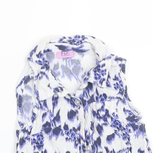 F&F Girls Blue Viscose blend Size 3-4 Years - Picture 5 of 12