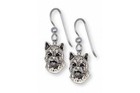 Norwich Terrier Earrings Jewelry Sterling Silver Handmade Dog Earrings Nt2-E