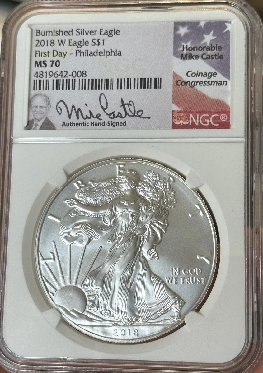 American Eagle MS 70 Graded 2018 Silver Bullion Coins for sale | eBay