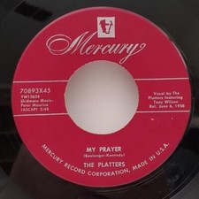 Platters MY PRAYER / HEAVEN ON EARTH DOO WOP 45 70893 PLAYS VG TO VG