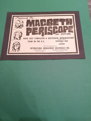 top music advert from macbeth periscope 1972