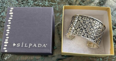 Vintage Silpada 2010-2011 Sterling Silver Cuff Bracelet