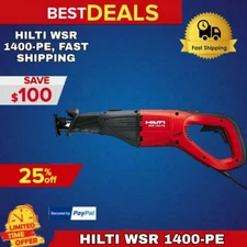 HILTI WSR 1400-PE RECIPROCATING SAW, BRAND NEW, AVR & SMART POWER, FAST SHIPPING