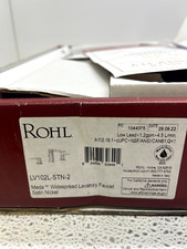 Rohl Meda 1.2 GPM Widespread Bathroom Faucet LV102L-STN-2