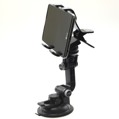 Dash Car Mount Windshield Holder Cradle Rotating Dock Suction for Smart Phones
