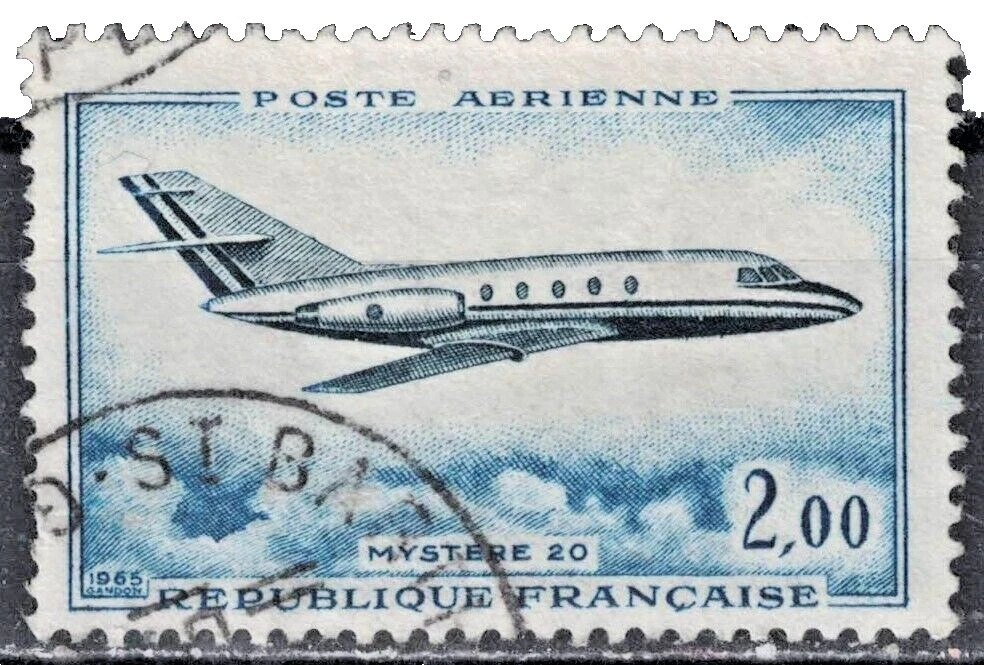 French Used Aviation Postal Stamps