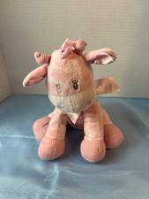 JINGLES Pink Giraffe First Main Rattle Plush Stuffed Animal