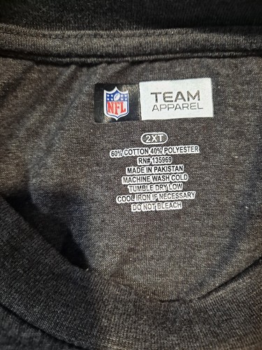 NFL Team Apparel Men's Grey St. Louis Rams Long Sleeve Performance Shirt, 2XT - Picture 4 of 7