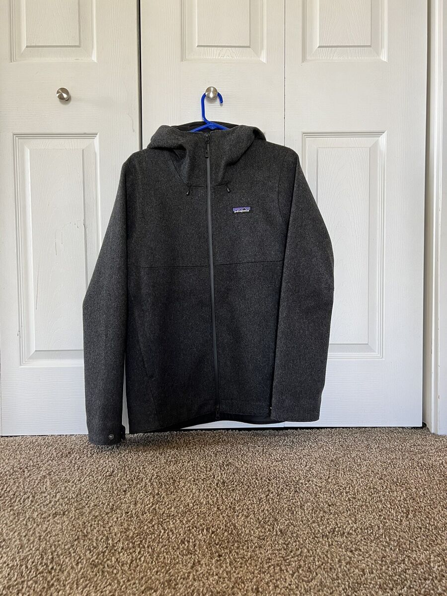 Patagonia Recycled Wool Jacket Hoody Mens Small Forge Gray Patagonia Recycled Wool Jacket Hoody Mens Small Forge Gray