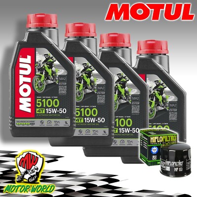 Set Service Öl MOTUL 5100 15W50 + Filter Hiflo Ducati 950 Multistrada 2018