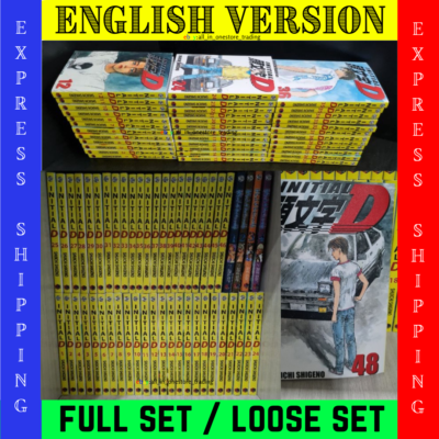 INITIAL D Full Set Manga English Version Volume 1-48 All Set by