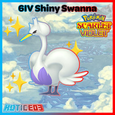 ✨Shiny Swanna 6IV✨ Pokemon Scarlet & Violet  🚀Fast🚀 Teal Mask DLC