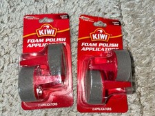 Lot Of 2 Kiwi Foam Shoe Polish Applicators, 2 Applications
