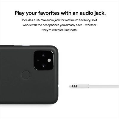 Google Pixel 4a 5G 128GB Factory Unlocked Black GA01311 - Good | eBay