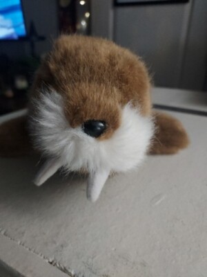 Gund Walrus Schmedley Plush 1986 Stuffed Animal Brown 