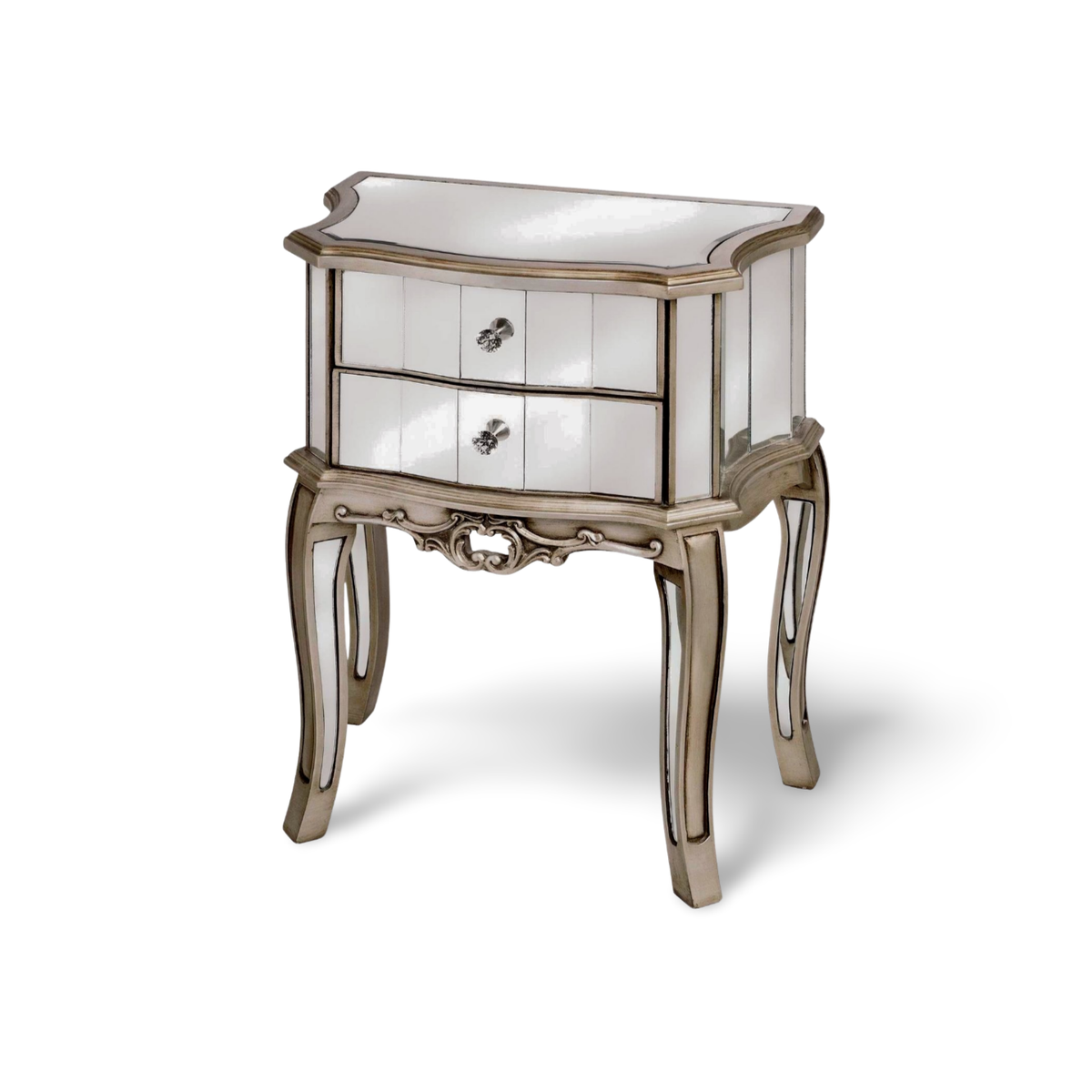 Table de chevet Art déco Antique Commode de nuit Makassar Cat007 Palazzo Exclusive