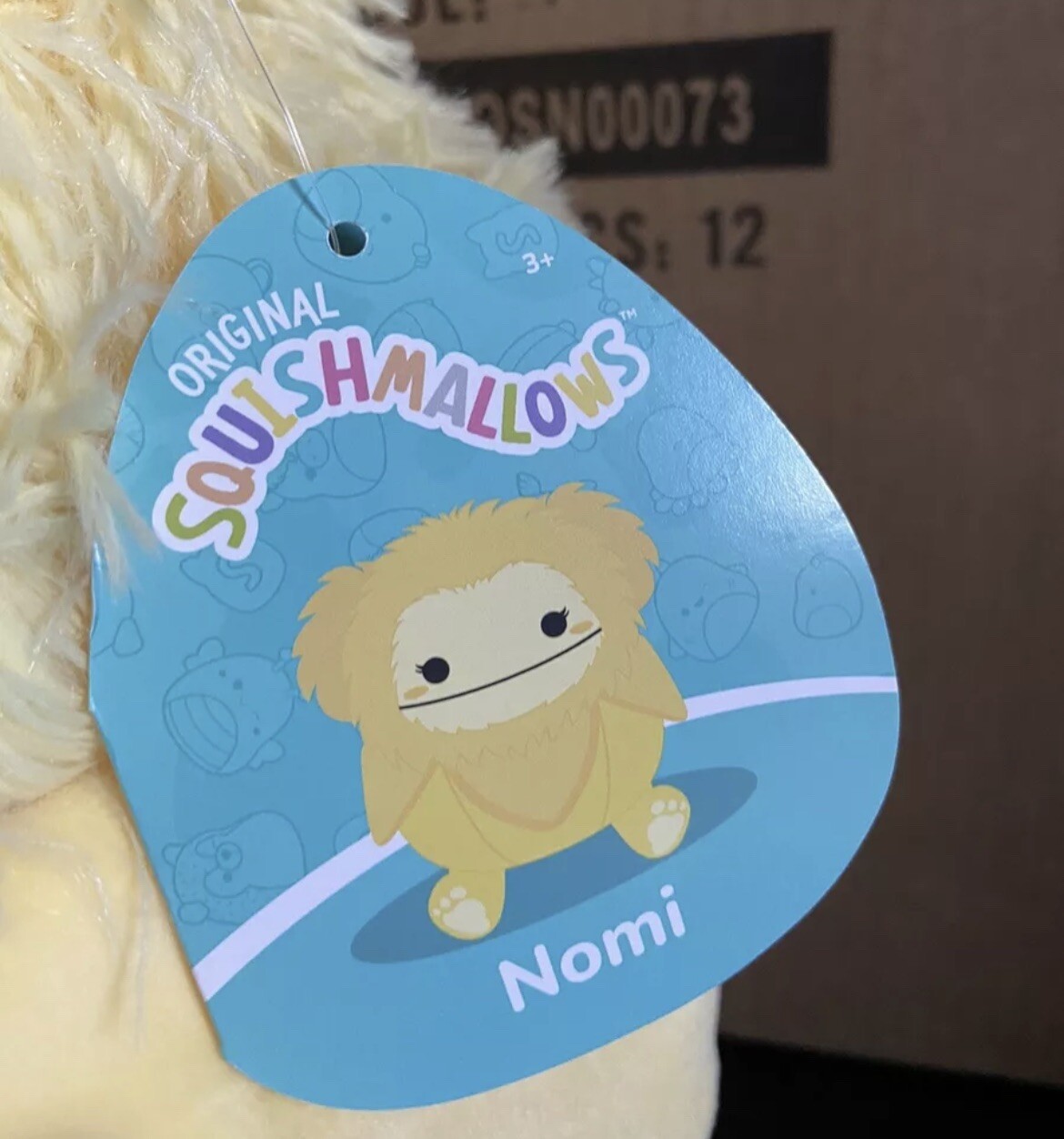Squishmallow 12 nomi the bigfoot banana toydrops exclusive bnwt
