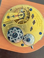 VINTAGE 16 SIZE WALTHAM POCKET WATCH MOVEMENT, GR. ROYAL,RUNS AND STOPS