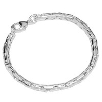 Armband 925 Sterling Silber 19Cm KöNigskette Rund Damen Designer Armbandkette