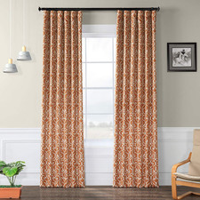 Geometric Printed Room Darkening Curtains for Bedroom  Living Room 50W X 108L 