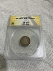 1875-CC Seated Liberty Dime 10C 0.900 Silver MM Above Bow ANACS VF30