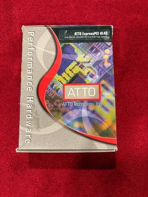 ATTO ExpressPCI UL4D Dual-channel Ultra320-to-PCI-X SCSI Card MAC & PC NEW!!