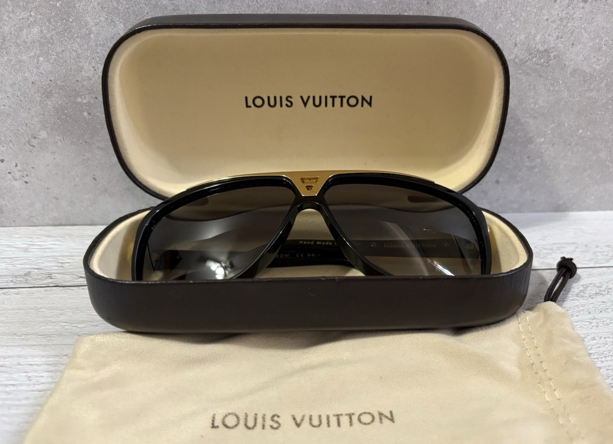 Rare Louis Vuitton Evidence Millionaire Sunglasses-Black/Gold- 100