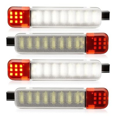  LED Interior Door Panel Light Courtesy Warning Lamp Assembly 4 Pieces